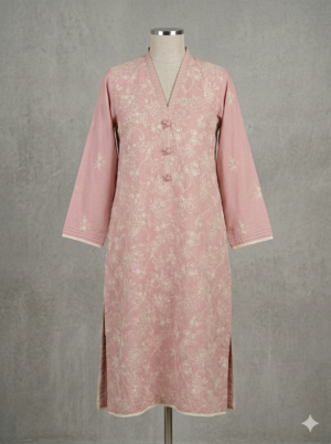 Embroidered Pink Shirt