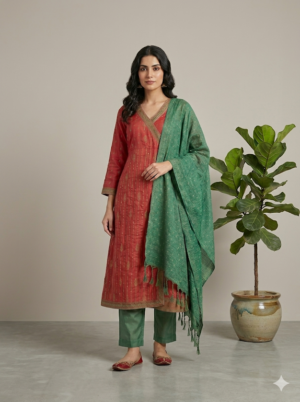 banarsi organza 3 pc suit