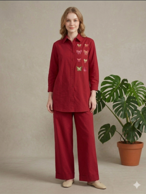red co ord set